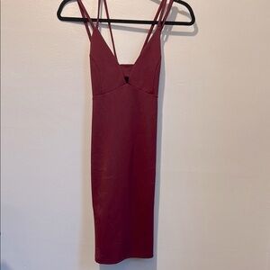 The Impeccable Pig Small Red Spaghetti Strap Mini Dress
